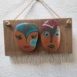 Duo de galets masques